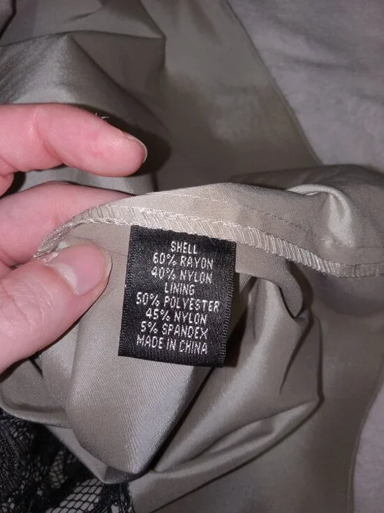 Adrianna Papell Black V Neck Lace Sheath Dress NWT Size 10 Cocktail Party Formal - Picture 9 of 14